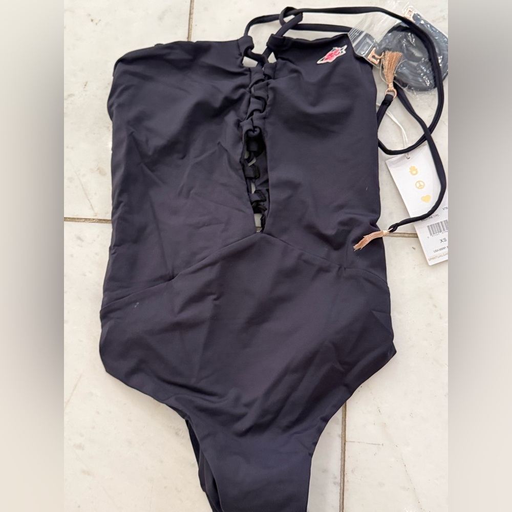 Spiritual Gangster Black One Piece Swimsuit